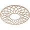 Ekena Millwork Cannes Wood Fretwork Pierced Ceiling Medallion, Alder, 40"OD x 13 5/8"ID x 1/4"T CMWP40X40X0250CNAL - alternate 5